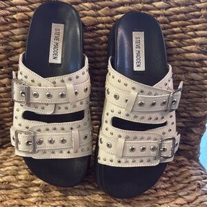 Steve Madden Melanie studded leather slide sandal